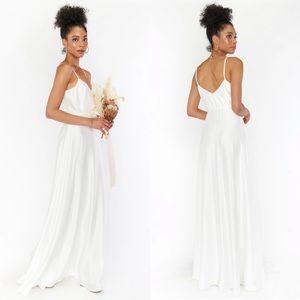 Show Me Your Mumu Faith White Maxi Dress Small